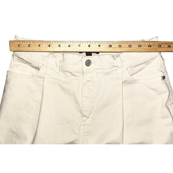 Banana Republic High-Rise Wide Leg Cream Jeans Size 8 29X30 - Picture 2 of 7